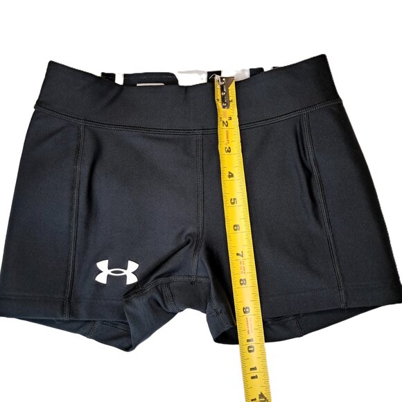 Under Armour UA Utility Girls Slider Softball Compression Shorts Black Size Med - Picture 9 of 11